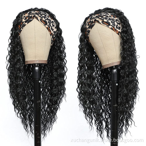 Free Head Band Hair Wigs,Kinky Straight Brazilian Headband Wig 100% Human Hair Wigs,Human Hair Headband Wigs For Black Women